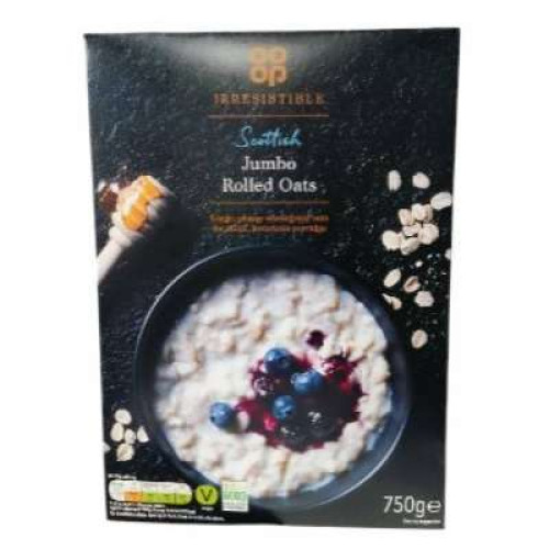 CO OP IRRESISTIBLE SCOTTISH JUMBO OATS 750G