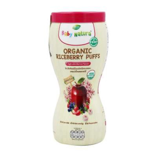 BABY NATURA ORG RICEBERRY PUFF APPLE & BERRY 40G