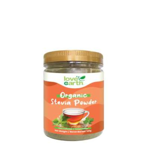 LOVE EARTH ORG STEVIA POWDER 120G 