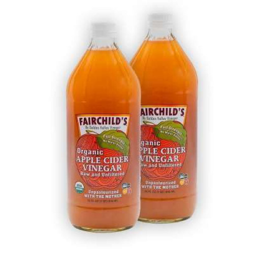 FAIRCHILD'S ORGANIC APPLE CIDER VINEGAR 32OZ, TWIN
