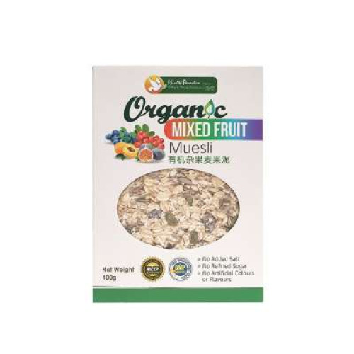 HEALTH PARADISE ORG MUESLI MIXED FRUIT 400G*2