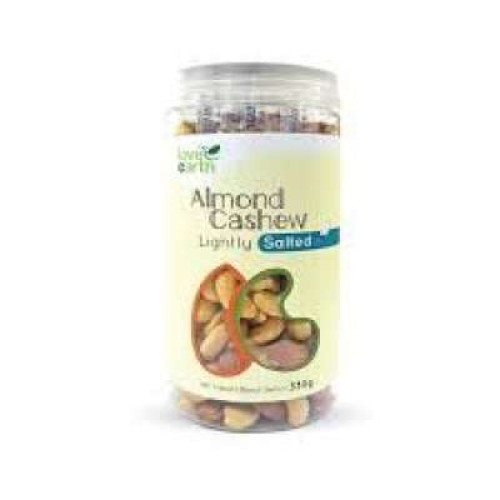 LOVE EARTH-LIGHTLY SALTED -ALMOND CASHEW 330G