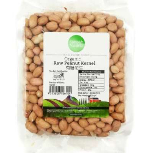 SN ORG RAW PEANUT KERNEL EA 500G