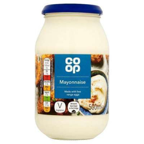 CO OP REAL MAYONNAISE JAR 500ML