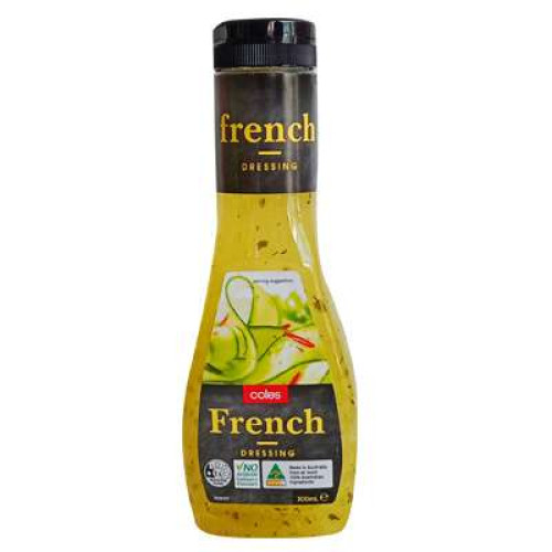 COLES FRENCH DRESSING 300ML