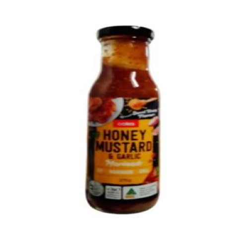 COLES HONEY MUSTARD & GARLIC MARI 275G