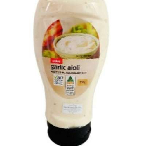 COLES GARLIC AIOLI 350G