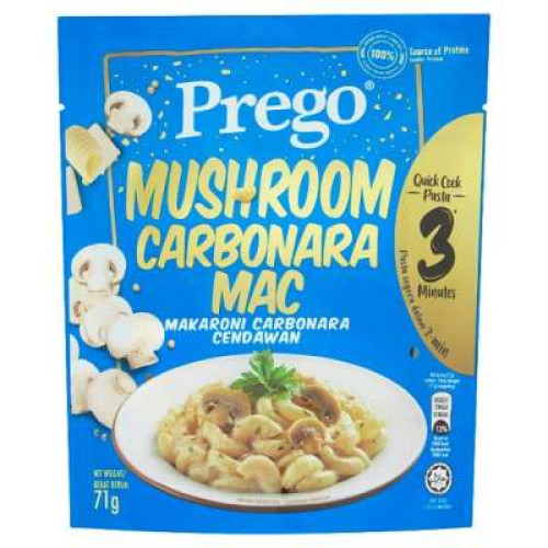 PREGO MUSHROOM CARBONARA MAC 71G