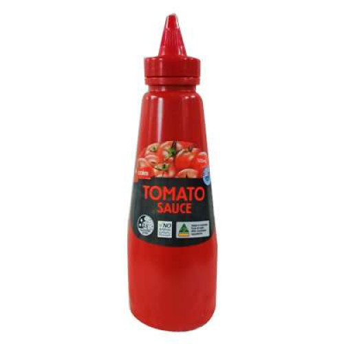 COLES SQUEEZY SAUCE TOMATO 500ML