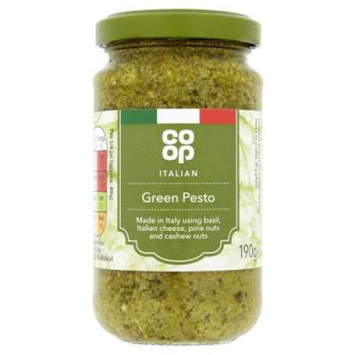 CO OP ITALIAN GREEN PESTO SAUCE 190G