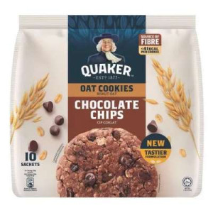 QUAKER COOKIES CHOCOLATE CHIPS 270G QUAKER COOKIES CHOCOLATE CHIPS 270G