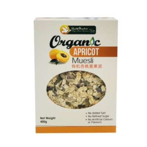 HEALTH PARADISE ORGANIC MUESLI APRICOT 400G