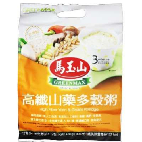 GREENMAX H.FIBER YAM & GRAINS PORRIDGE 12S