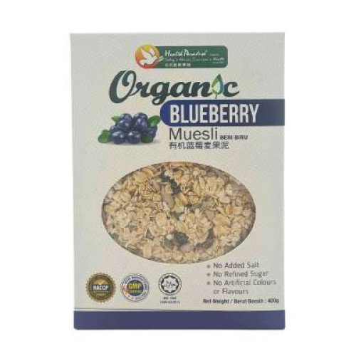 HEALTH PARADISE ORGANIC MUESLI BLUEBERRY 400G