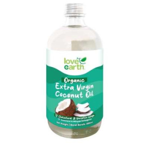 LOVE EARTH ORG.EXTRA VIRGIN COCONUT OIL 480ML