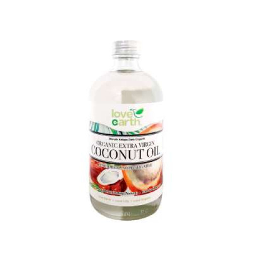 LOVE EARTH ORG.EXTRA VIRGIN COCONUT OIL 480ML