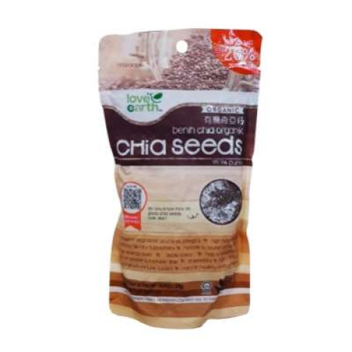 LOVE EARTH ORGANIC CHIA SEEDS 168G