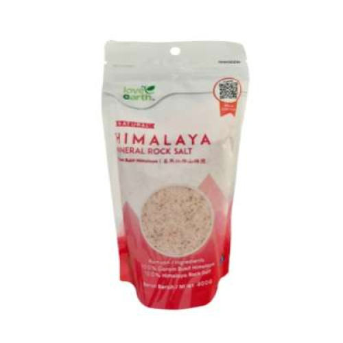 LOVE EARTH HIMALAYA MINERAL ROCK SALT 400G