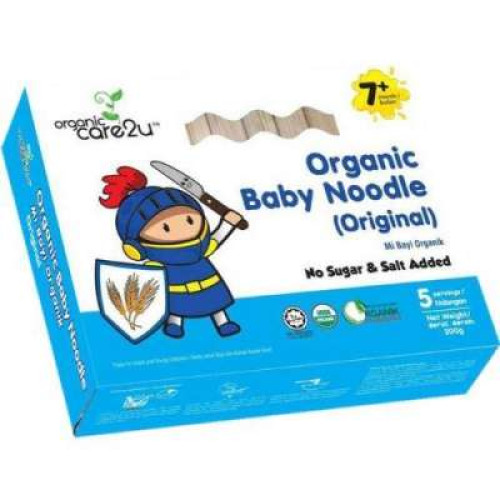 ORGANIC CARE 2U BABY NOODLE PLAIN WHEAT 200G