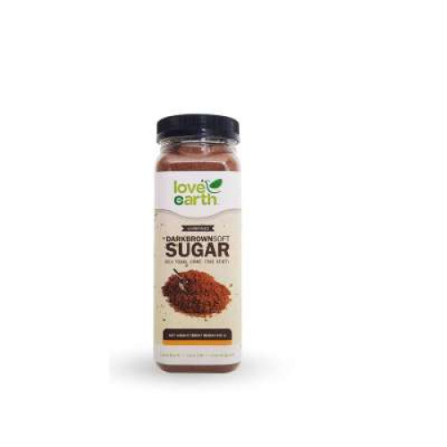 LOVE EARTH UNREFINED DARK BROWN SOFT SUGAR 500G