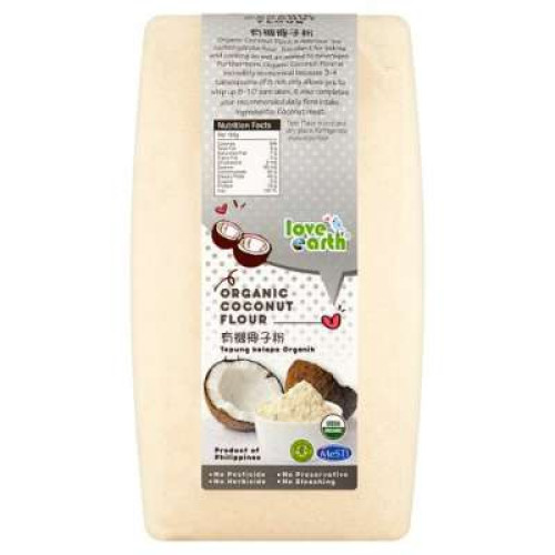 LOVE EARTH ORG COCONUT FLOUR 900G