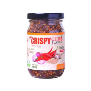 LOVE EARTH CRISPY CHILLI FLAKES 180G LOVE EARTH CRISPY CHILLI FLAKES 180G