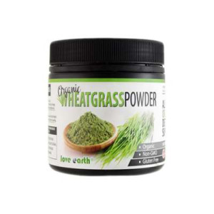 LOVE EARTH ORG. WHEATGRASS POWDER 185G LOVE EARTH ORG. WHEATGRASS POWDER 185G