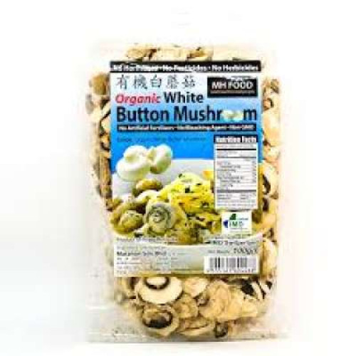 MH FOOD ORGANIC WHITE BUTTON MUSHROOM SLICE 100G