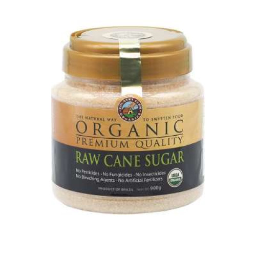 COUNTRY FARM ORG RAW CANE SUGAR CANISTER 900G