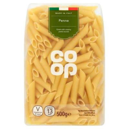 CO OP PENNE RIGATE PASTA QUILLS 10x500G