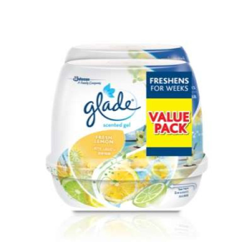 GLADE SCENTED GEL LEMON (TP)