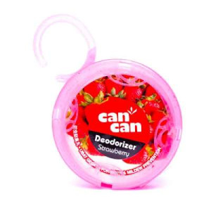 CAN CAN DEODORIZER STRAWBERRY 100GM