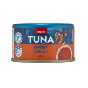 COLES TUNA SWEET CHILLI 95G COLES TUNA SWEET CHILLI 95G