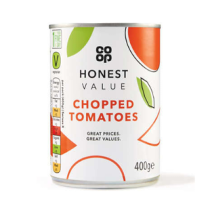 CO OP CHOPPED TOMATOES 400G CO OP CHOPPED TOMATOES 400G