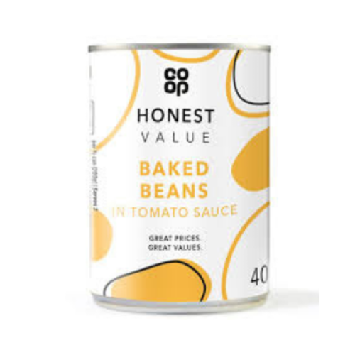 CO OP HONEST VALUE BAKED BEANS 400G