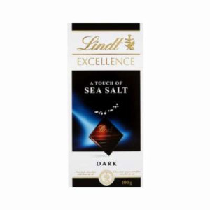 LINDT EXCELLENCE SEA SALT DARK CHOC 100G