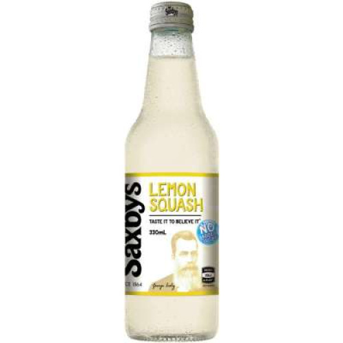 SAXBYS LEMON SQUASH 330ML