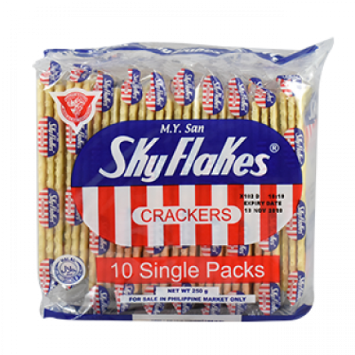 M.Y SAN SKYFLAKES SNACK PACK 25GX10'S