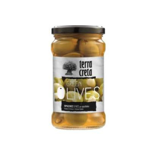 TERRA CRETA ORGANIC GREEN OLIVES UNPIT 314ML