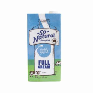 SO NATURAL UHT FULL CREAM 1L SO NATURAL UHT FULL CREAM 1L