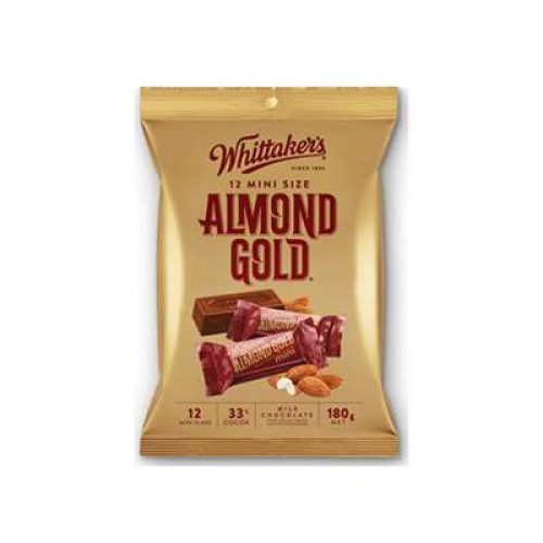 WHITTAKER'S ALMOND GOLD SHARE BAG 180G