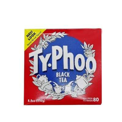 TYPHOO RED TEABAG BRITISH BLEND 80'S