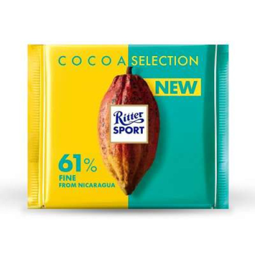 RITTER SPORT 61% NICARAGUA COCOA 100G