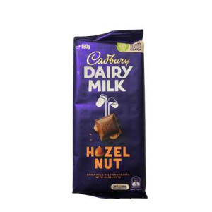 CADBURY DAIRY MILK HAZELNUT 180G CADBURY DAIRY MILK HAZELNUT 180G