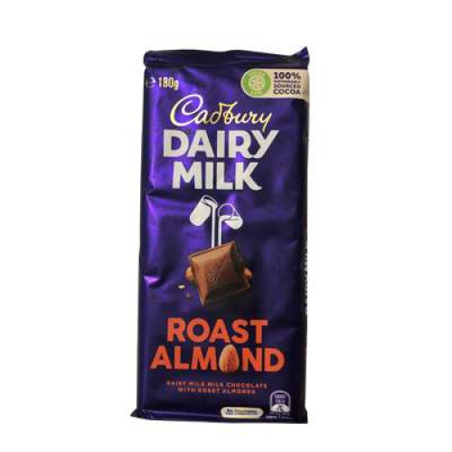 CADBURY DAIRY MILK ROAST ALMOND 180G