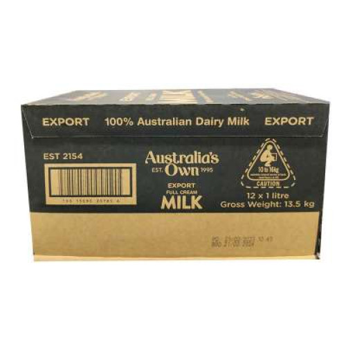 AUSTRALIA'S OWN FULL CREAM MILK 1L X12