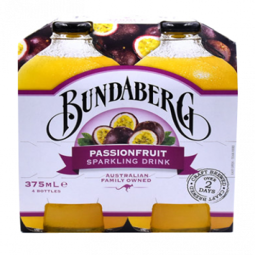 BUNDABERG PASSIONFRUIT BEER 375ML*4