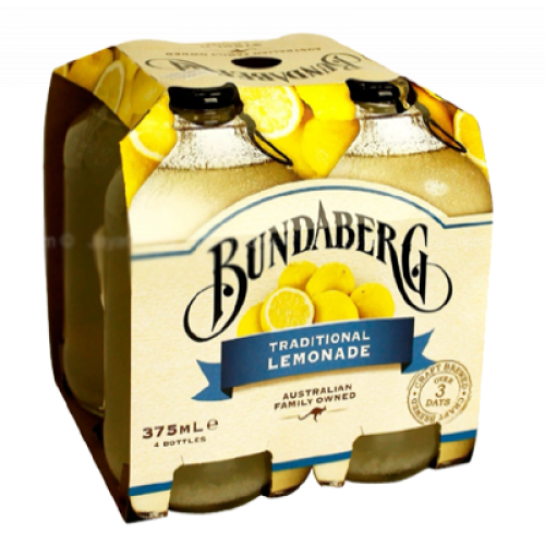 BUNDABERG LEMONADE BEER 375ML*4