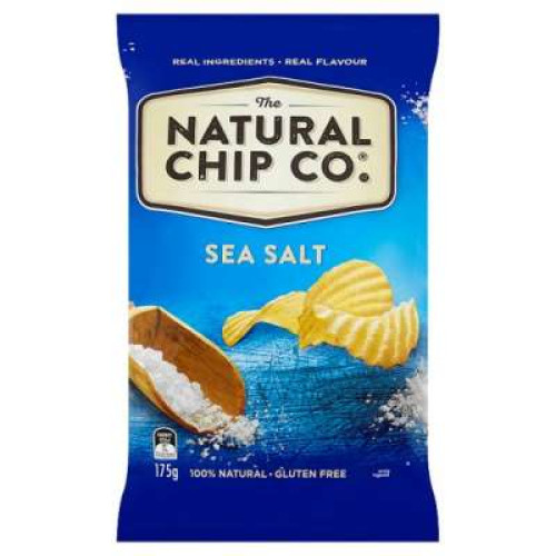 NAT CHIP CO POTATO CHIPS-SEA SALT 175G 