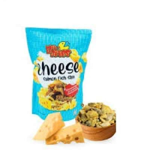 BIT BITES CHEESE SALMON FISH SKIN 80GM